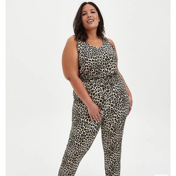 Torrid Leopard Sleep Jumpsuit - 3X - Picture 1 of 14